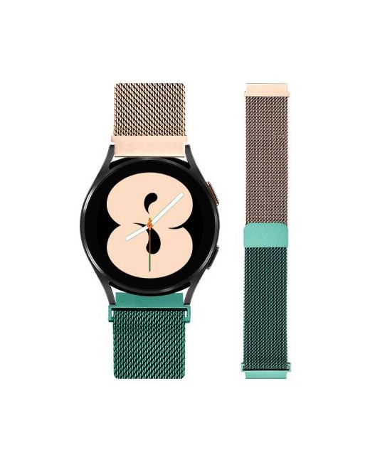 valentinorudy VRG114-BC Galaxy Watch 4 3 Classic Active Sports Gear Two-tone Milanese Loop Mesh Band Strap 20mm