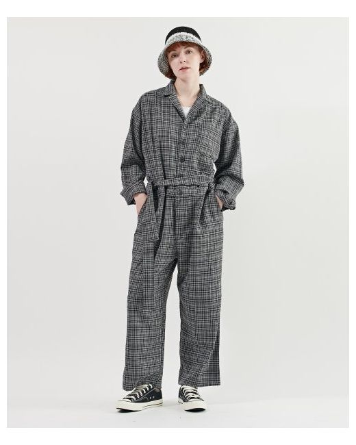 smitharmor SA Check Androgynous Belted JumpsuitBlack