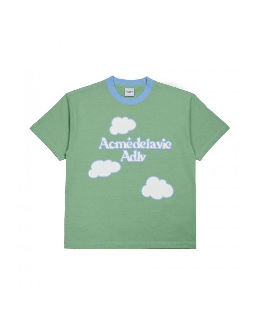 acmedelavie Cloud Logo Short Sleeve T-Shirt Mint