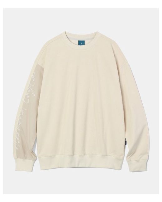 diamondlayla Sleeve Contrast Sweatshirt T60 Cream