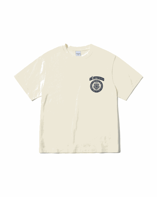 5252byoioi Small Arch Logo T-Shirt Cream