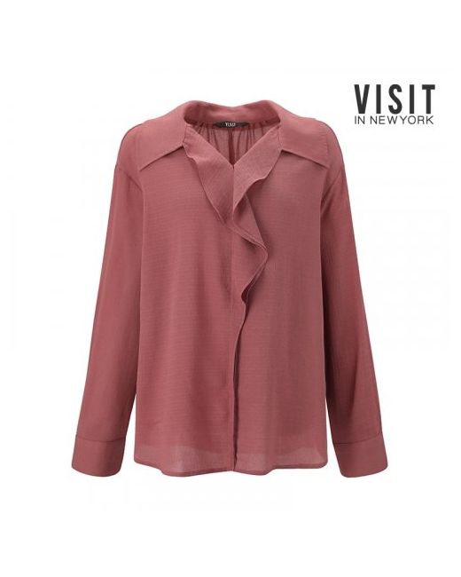 visitinnewyork Front ruffle blouse VX8LS21