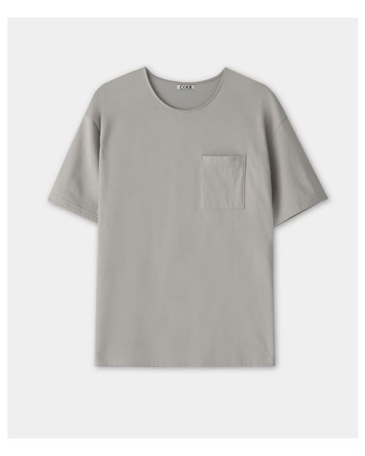 coor SuPima Cotton Semi Oversized Fit U-neck T-shirt Light