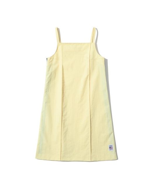 5252byoioi Pin Tuck Strap Dress Lemon