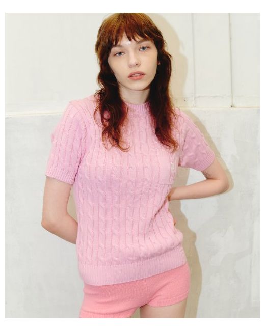 roccirocci Rose Cable Knit Top