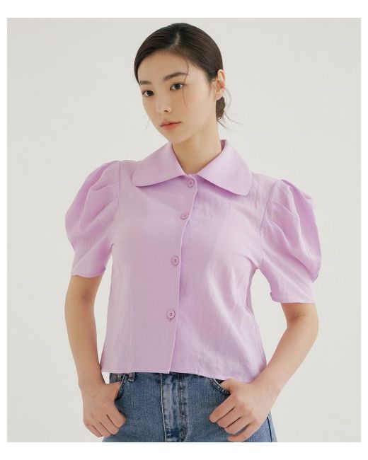 reorg Rcp Round Collar Puff Blouse