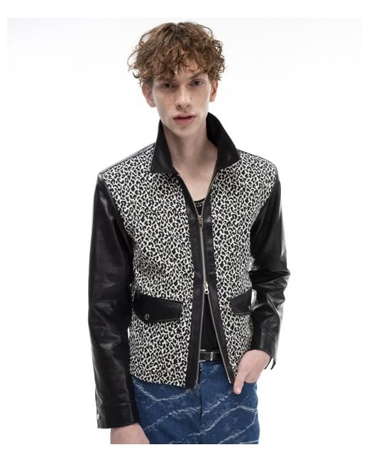 thegreatest Vegan Leather Jacket Leopard