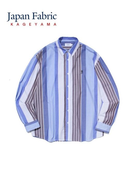 Yale Japan Fabric 50S Cotton Crazy Pattern Shirt Stripe