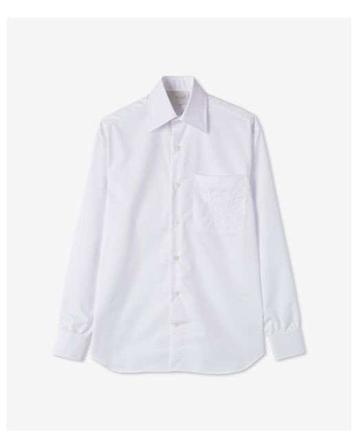 Woera Classic Button Up Embroidered Shirt N1003WH