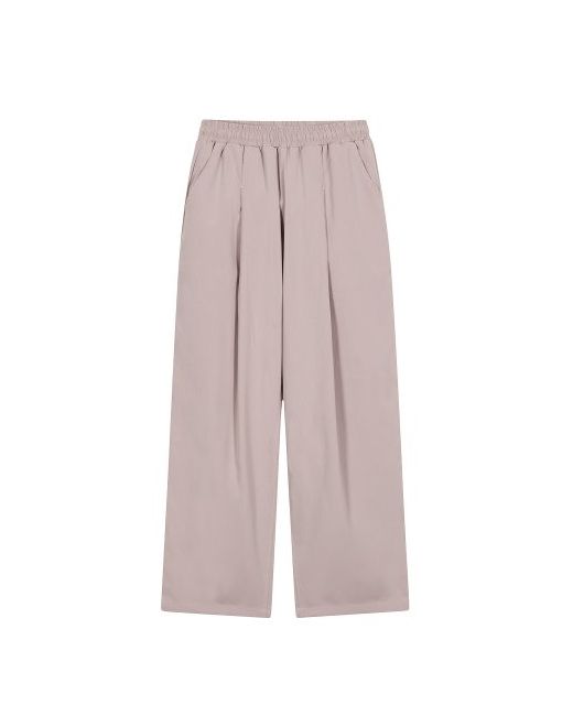 ironypornowhiteline Irb062 Single Pleated Wide Elastic Waist Pants Pink