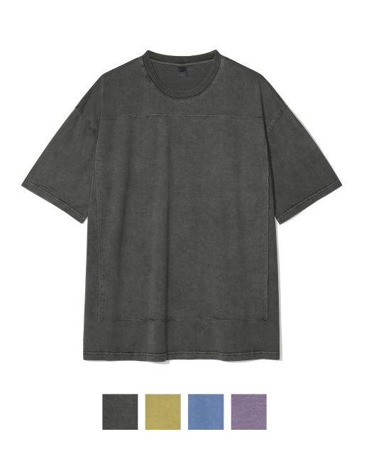 partimento Pigment Cut Off Patch T-Shirt 4Color