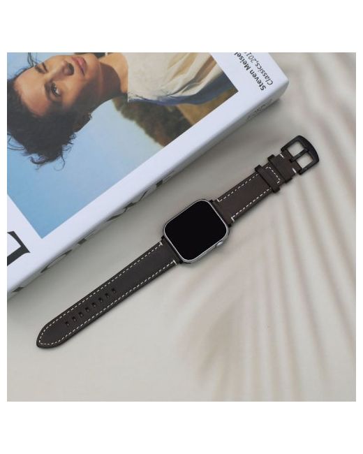 valentinorudy VRA247-OL Apple Watch Strap Stitched Oil-P Premium Leather Band 7 6 5 4 3 2 1 SE Generation 38 40 41