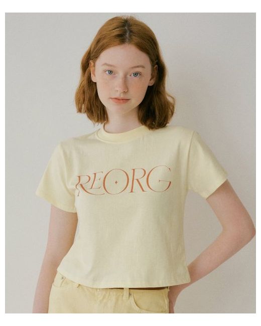 reorg Pic Sparkle Crop T-Shirts Light