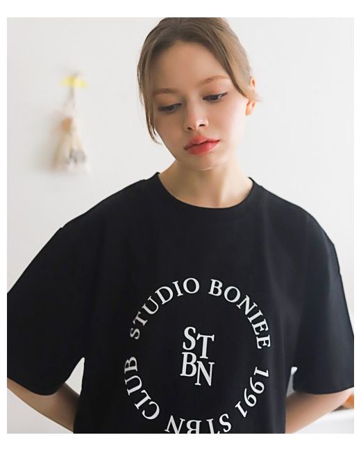 boniee Circle Round Graphic Loose T-Shirt