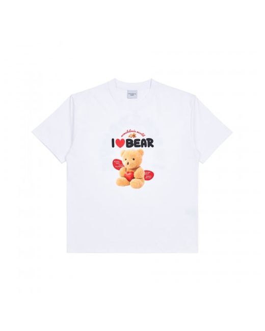 acmedelavie I Love Teddy Bear Short Sleeve T-Shirt