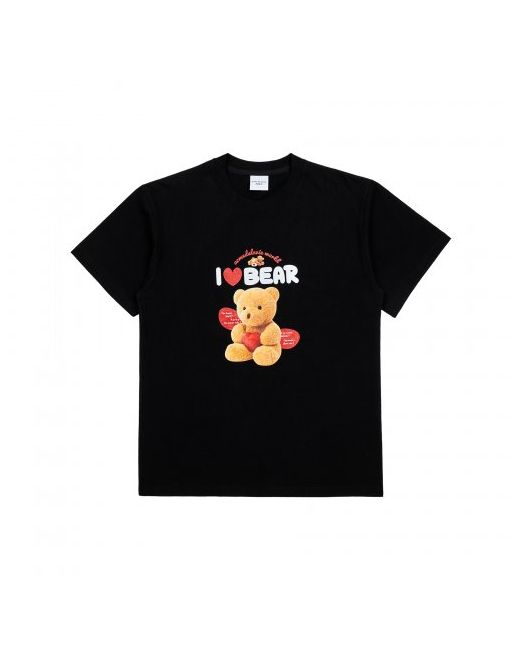 acmedelavie I Love Teddy Bear Short Sleeve T-Shirt