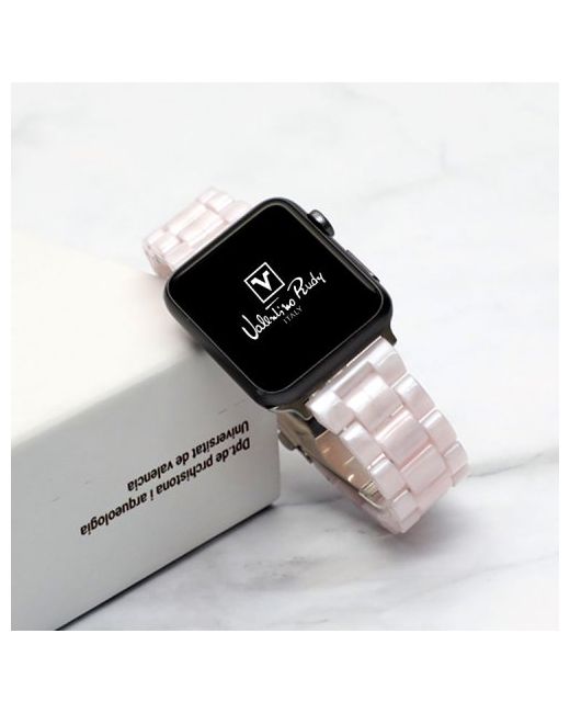 valentinorudy VRA248-PK Apple Watch White Strap Band 7 6 5 4 3 2 1 SE