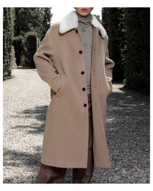 maisonmined Sirmione Belted Balmacaan Coat
