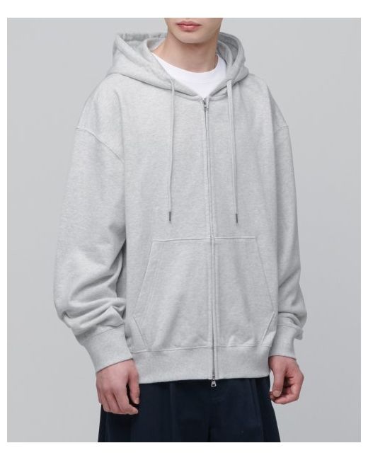 musinsastandard Extra Oversized Hooded Sweatshirt Zip-up Melange Light