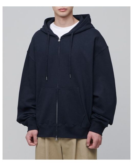 musinsastandard Extra Oversized Hooded Sweatshirt Zip-up Navy