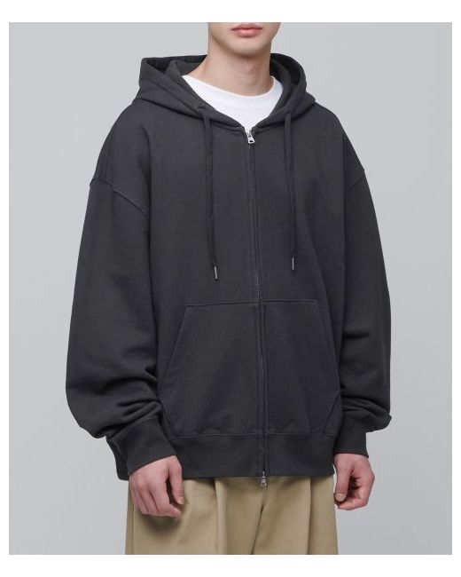 musinsastandard Extra Oversized Hooded Sweatshirt Zip-up Gunmetal