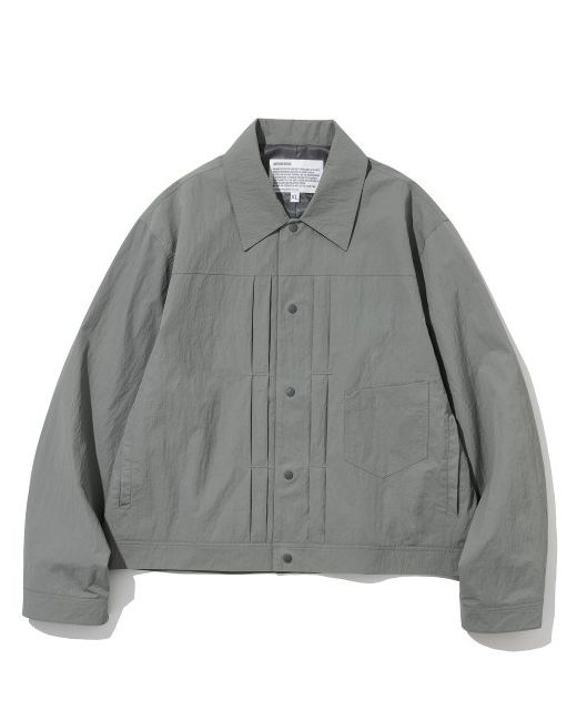 uniformbridge nylon trucker jacket