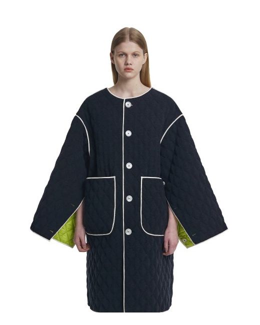 Trunkproject Reversible Cape Quilted JacketNavy/