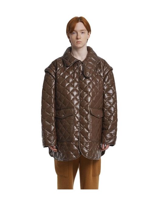 Trunkproject Detachable Sleeves Quilted JacketBrown