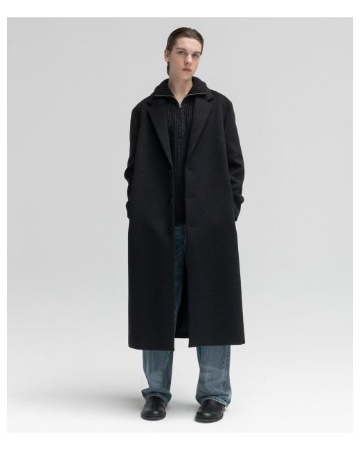 insilence Cashmere long coat MELANGE