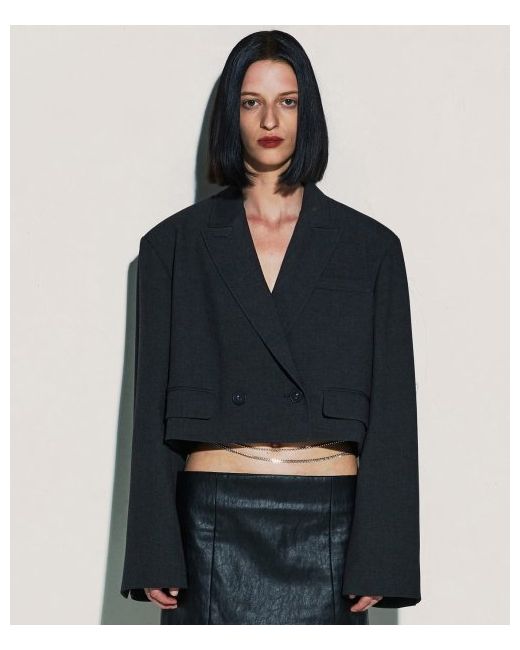 current Crop Double Jacket Charcoal