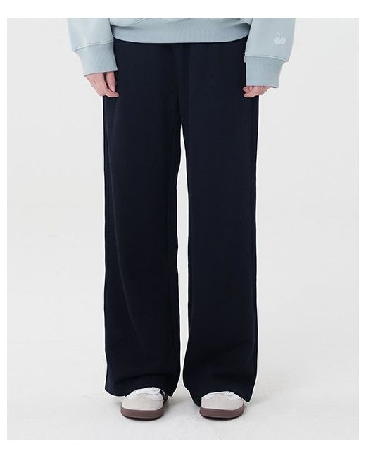 kirsh Middle Cherry Wide Sweat Pants Navy