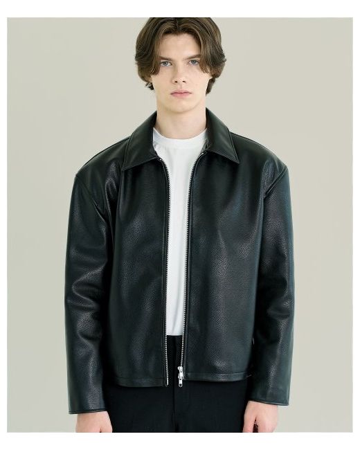 cclover Signature minimal leather jacket