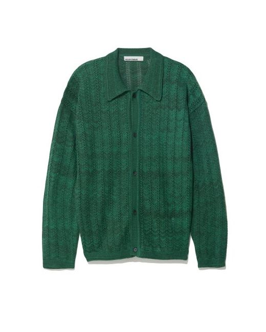 beslow Crochet Knit Shirt Cardigan