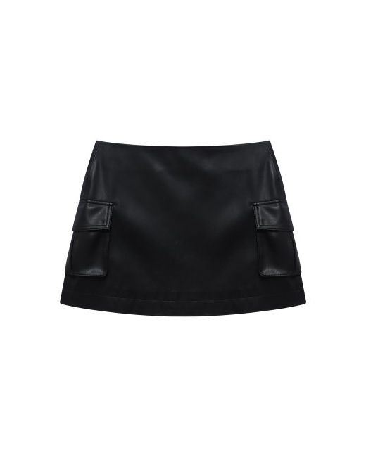 instantfunk Vegan Leather Mini Skirt