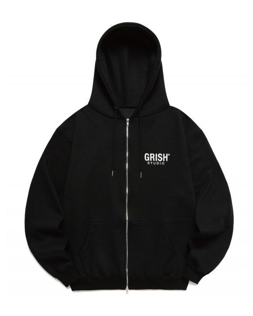 grish G-logo hooded zip-up