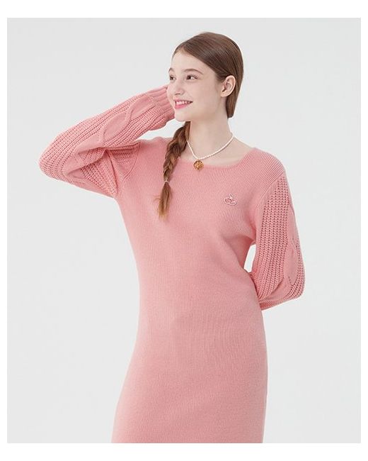 kirsh Small Cherry Knit Sweater Dress