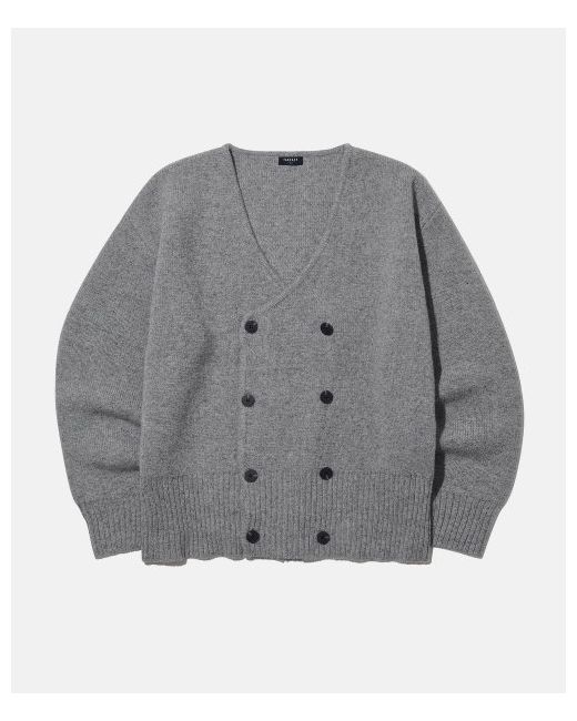 Takeasy Double Button Cropped Wool Cardigan