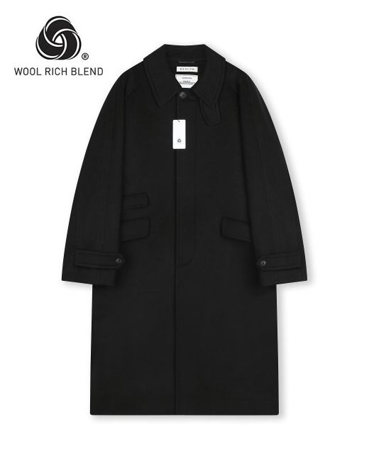 beslow Oversized Cashmere Balmacaan Coat