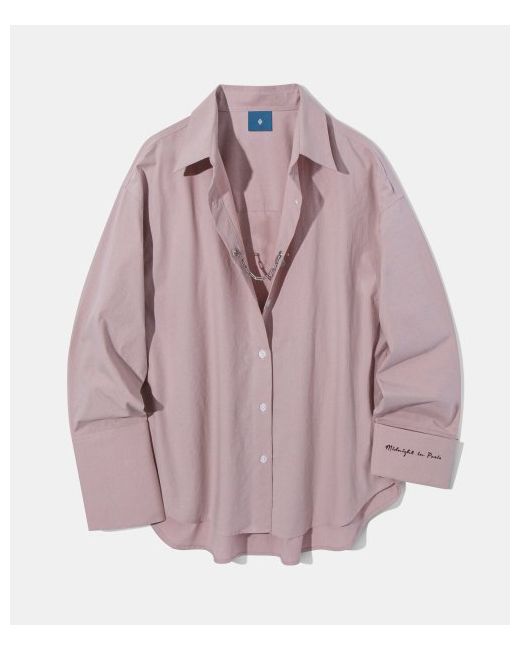 diamondlayla Surgical Mood Oversized-fit Shirt S106 Misty Rose