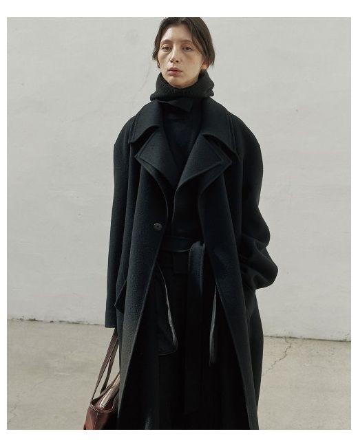 noirerforwoman Handmade Cashmere Layered Trench Coat