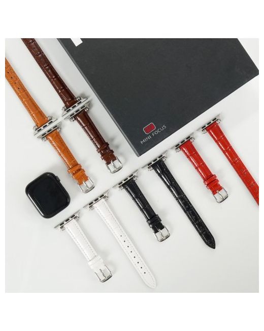 minifocus Apple Watch Compatible Slim Solo Loop Leather Strap MFS005