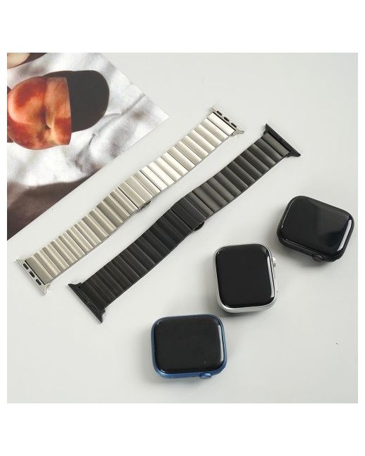 minifocus Apple Watch compatible metal link bracelet strap MFS009