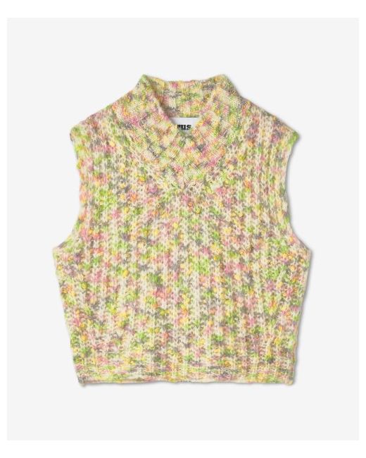 Rus Mayu V-neck knit vest Marshmallow FF22011WMARSHMALLOW
