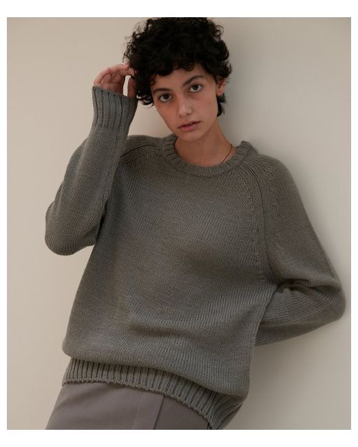 Carriere Crew Neck Long Sleeve Knit Top