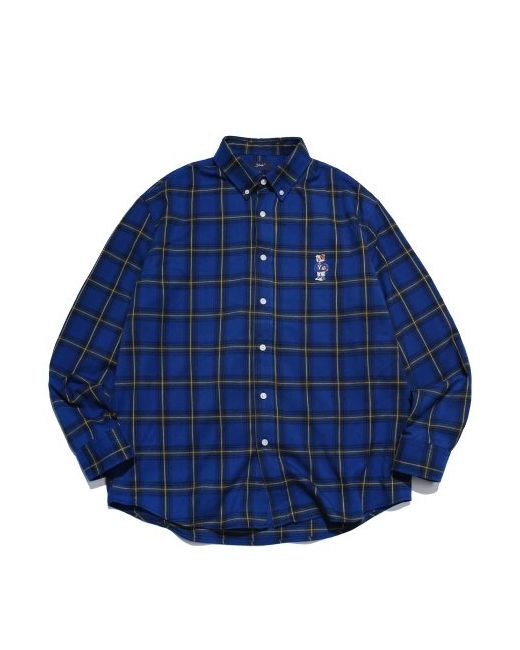 Yale Embroidery University Dan Flannel Check Shirt
