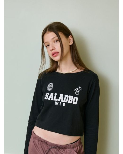 saladbowls Emblem Crop Ls T-Shirt