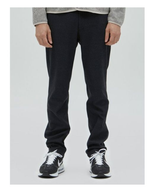editment Classic Pattern Fleece-Lined Casual Doing Pants