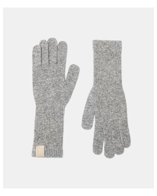 halden basic long wool gloves G003grey