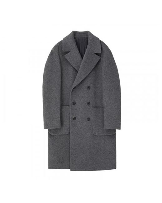 adhoc1 pocket double coat M-GREY