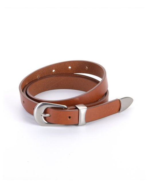 theabon Classic Formal Whole Leather Belt Camel